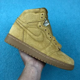 thumbnail for TS Version Fresh Color AJ1 High-Top Correct Cow Fleece Leather Unisex Vintage Casual Sports Shoes