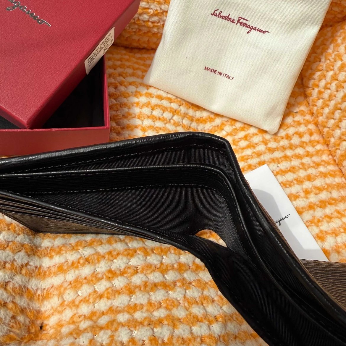 Salvatore Ferragamo Wallets & Card Holders Gancini textured bifold wallet image 7