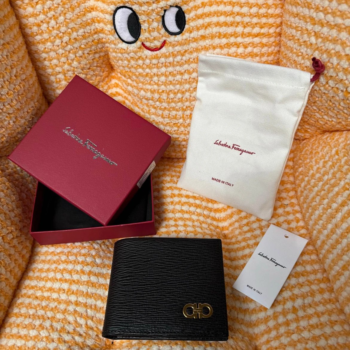 Salvatore Ferragamo Wallets & Card Holders Gancini textured bifold wallet image 3