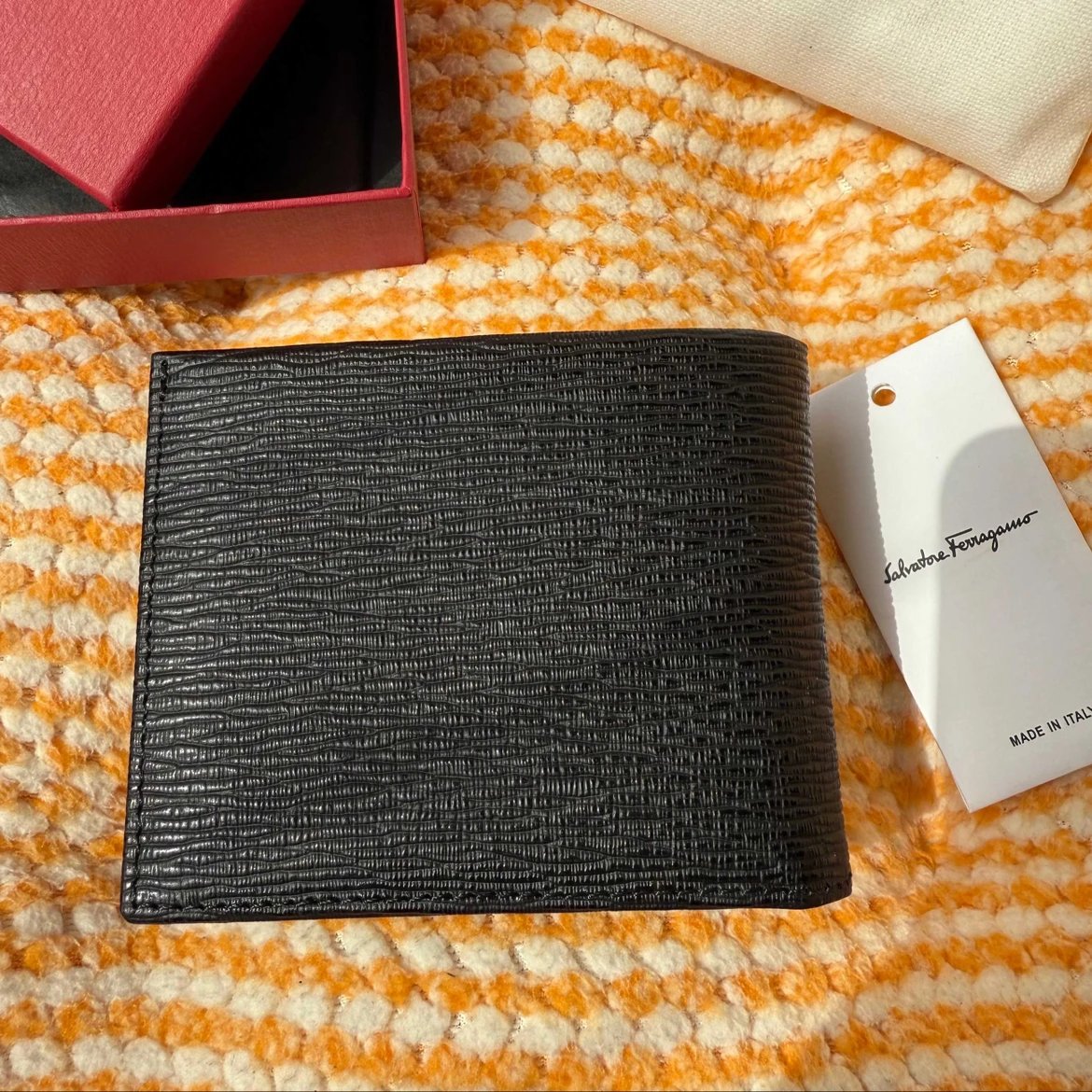 Salvatore Ferragamo Wallets & Card Holders Gancini textured bifold wallet image 2