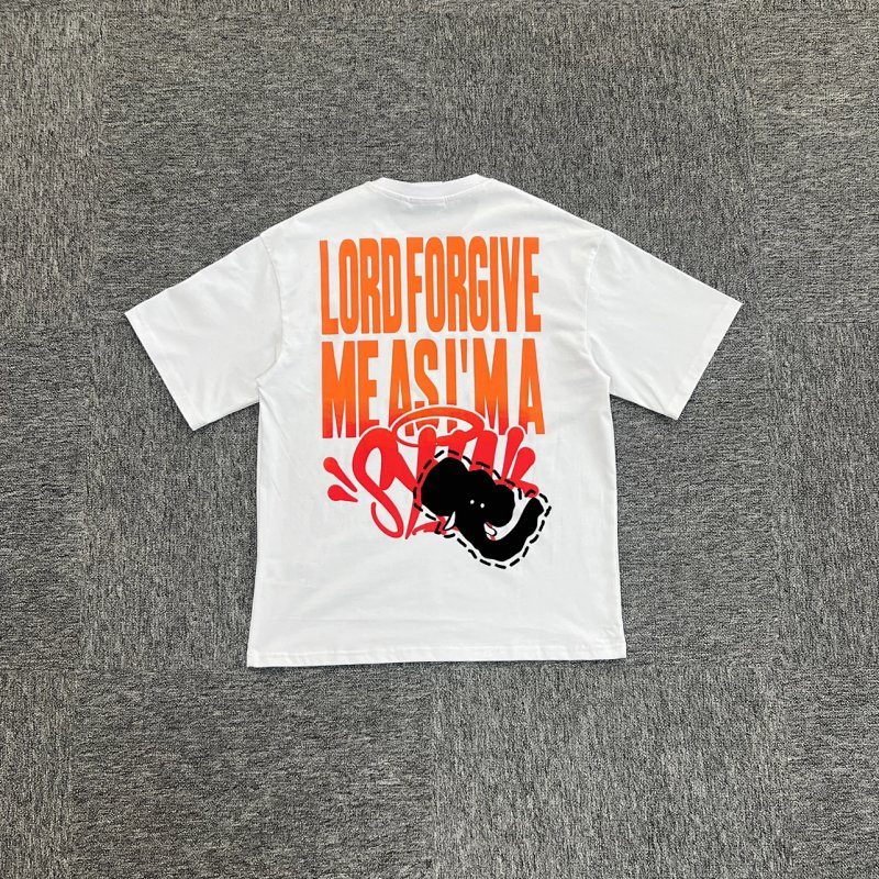 cny SynaWorld Ignite Tee-White/Orange 万圣节橘色渐变印花短袖 白色 SY-100