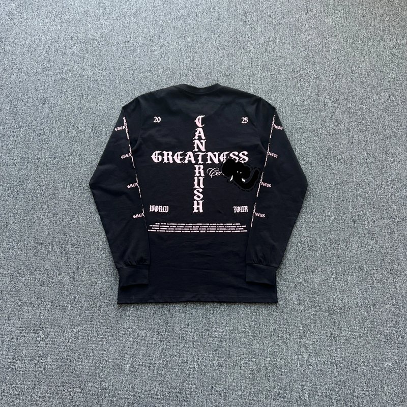 cny Central Cee Tour Merch Can't Rush Greatness Long Sleeve Tee 巡回演唱会长袖T恤 SY-162