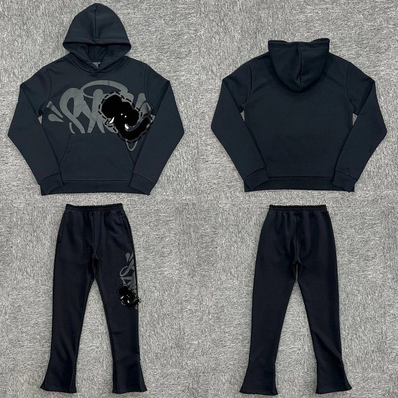 cny S-World Tarcksuit-Black 黑色大印花套装 SY-84