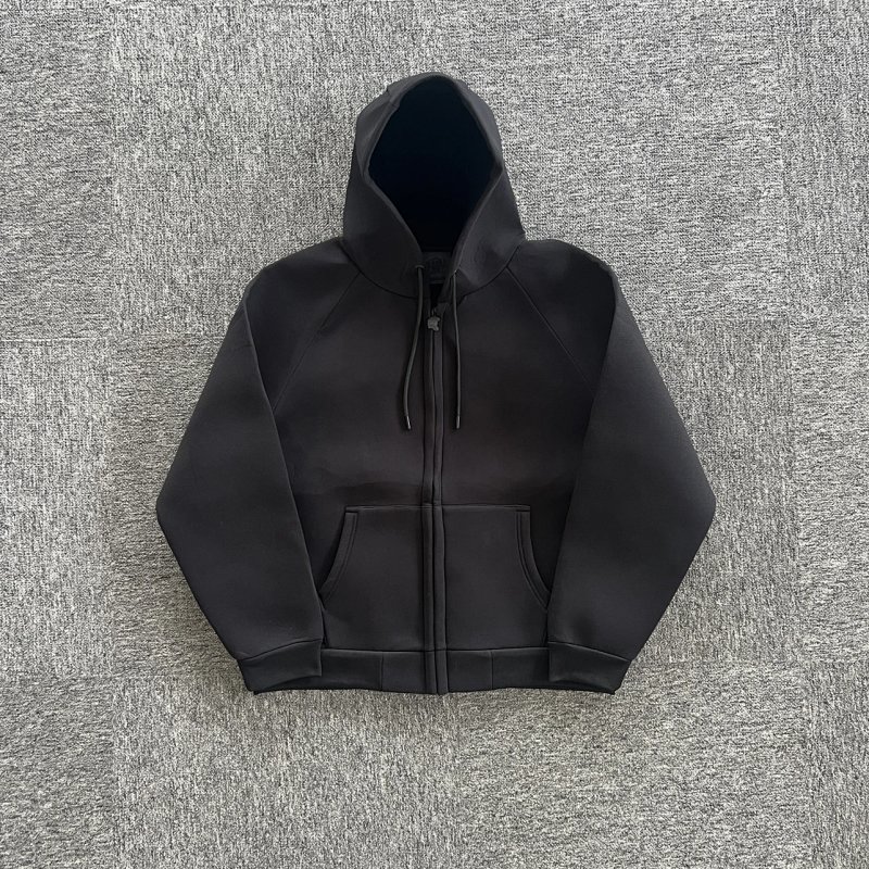 cny  SYNAWORLD NEOPRENE HOOD BLACK  后背压花 黑色复合外套 SY-47