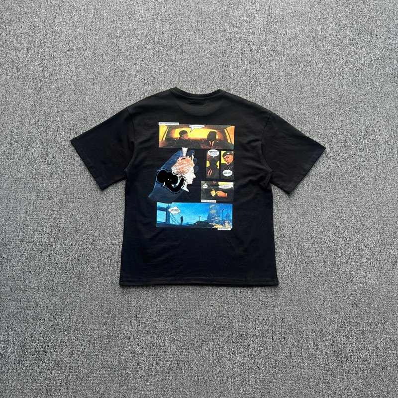cny  SynaWorld Comic Strip Tee-Black 漫画印花短袖 SY-134