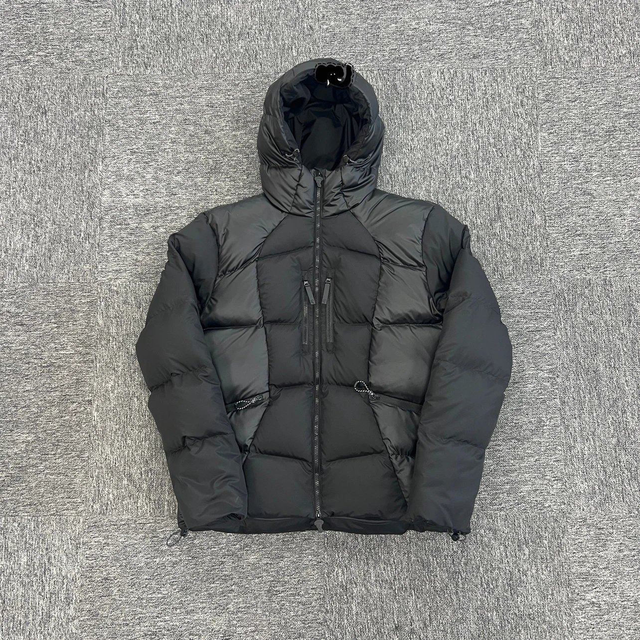 Black Wave Pattern Down Jacket SY-71