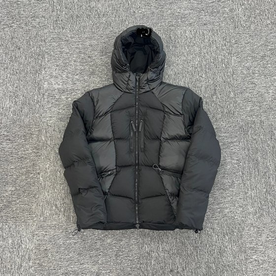Black Wave Pattern Down Jacket SY-71
