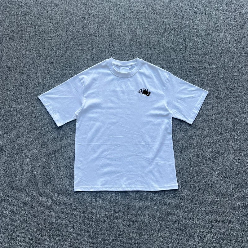 cny  SYNAWORLD CORE EMB TEE-WHITE/BLACK 胸前syna黑绣花 白短袖 SY-146