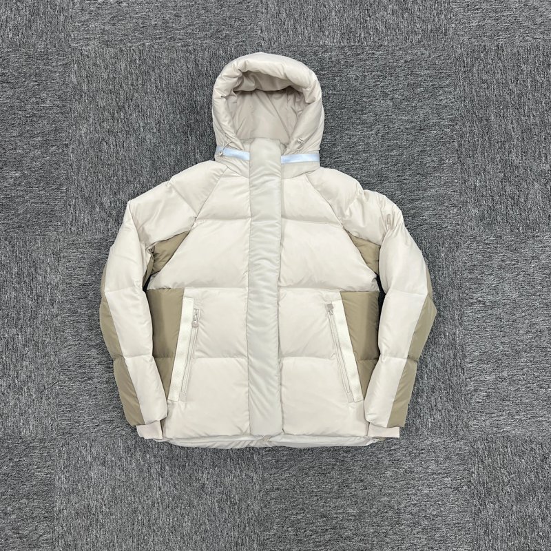 cny  S-World down jackets Cream 米色拼棕色羽绒服 SY-40