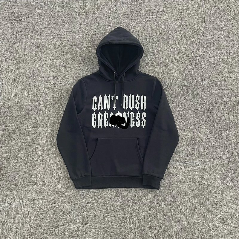 cny Trapstar x Central Cee Hoodie-Black  T印花卫衣-黑色 T-7