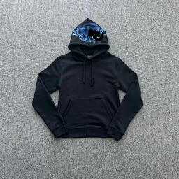 thumbnail for Dark blue print black fabric set SY-157