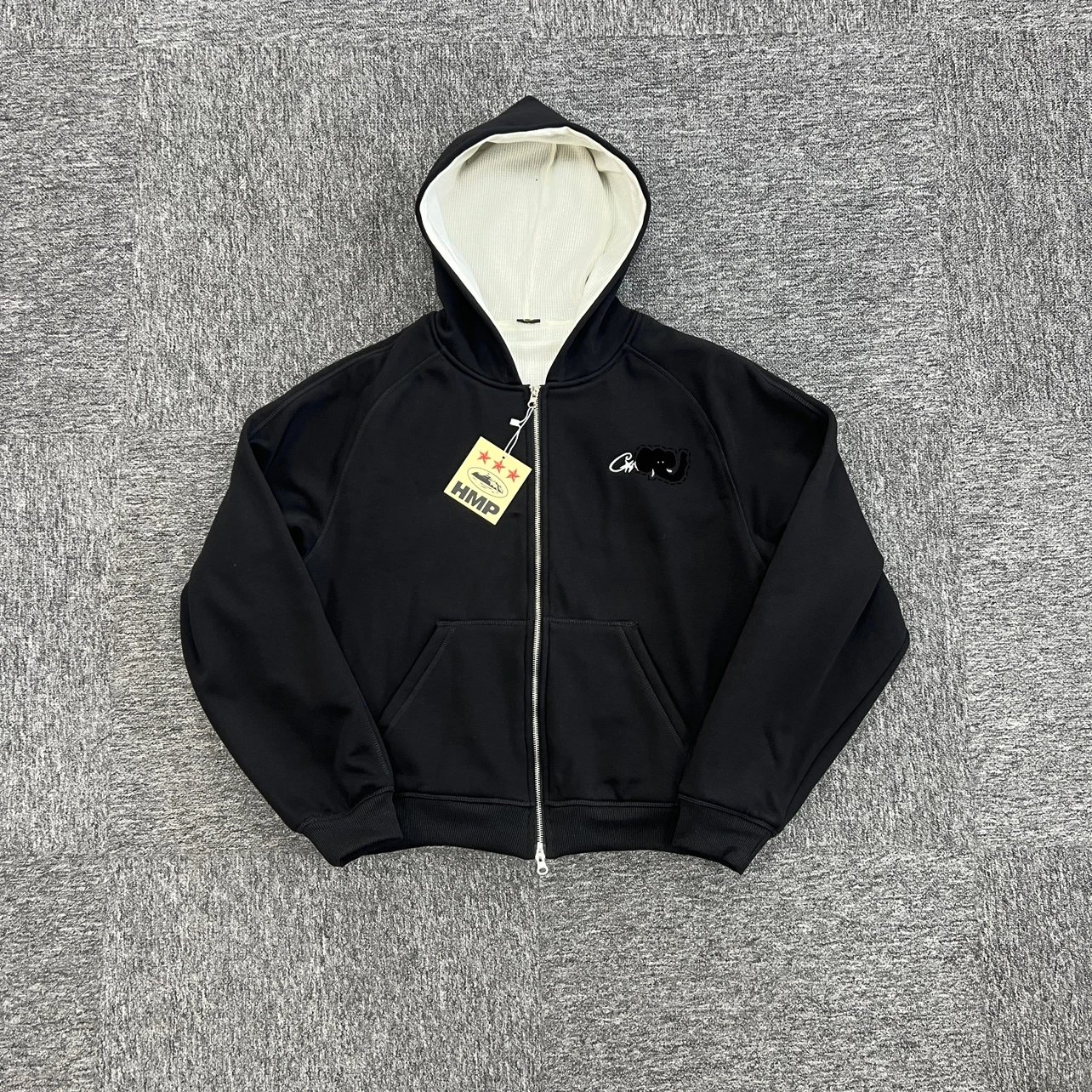 Black Waffle Greer Hoodie C-105
