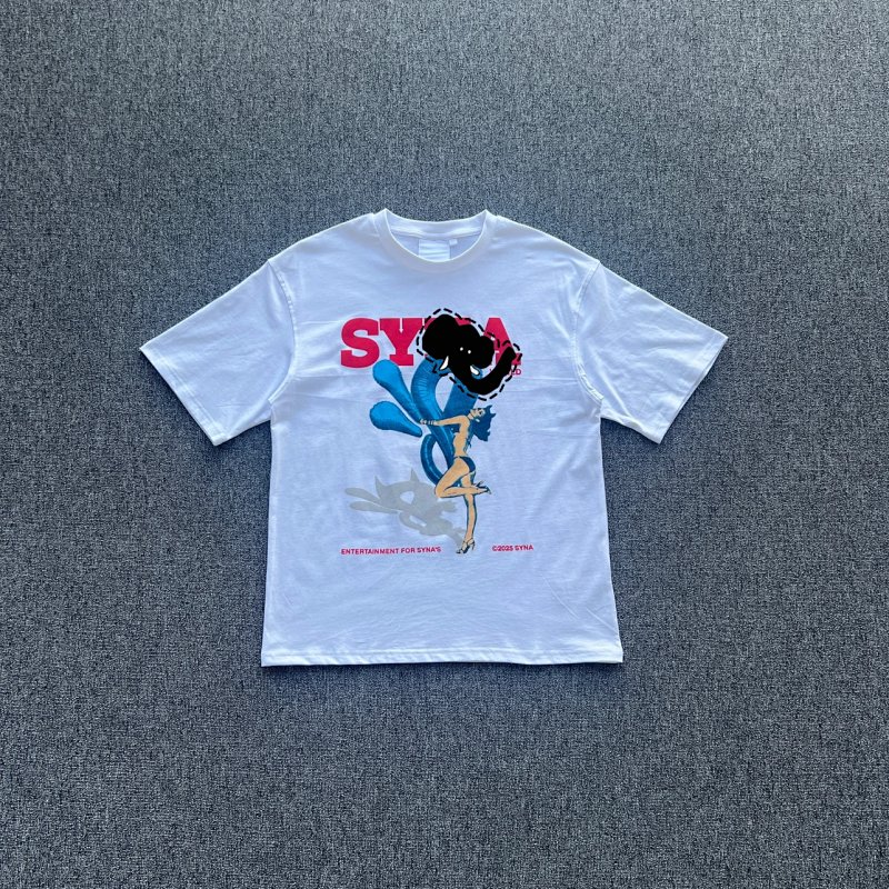 cny SYNAWORLD PLAYBPY TEE-WHITE 身材S倒影 白色短袖 SY-149