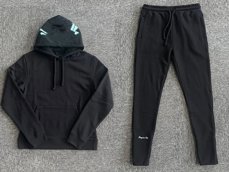S-World Tracksuit Black Blue