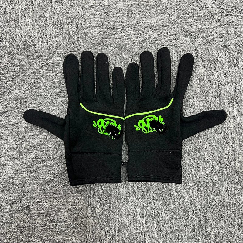 cny SYN NO TRACE GLOVES-BLACK/GREEN 绿色印花 黑手套 SY-153