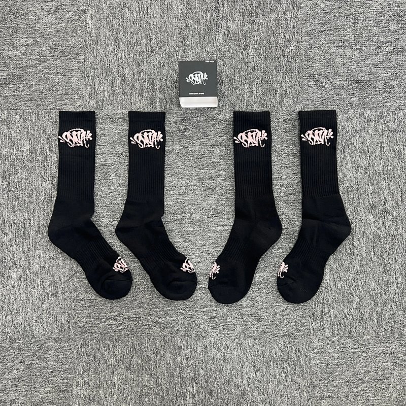 cny  SYNAWORLD ROSE GOLD 2 PACK SOCK-BLACK  基础玫瑰金提花袜子 灰色  SY-92