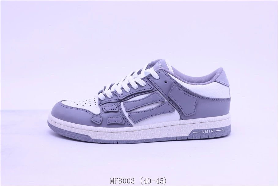 [Guangdong Version AMIRI Series] AMIRI Low-Top Sneakers Grey White