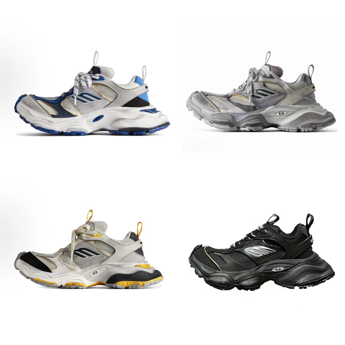 【 FJ version export order, ceiling level 】 Brand new original box large box/complete accessories/commercially available 300+quality/original file development/Paris 11 generation/combination outsole aging process/height increase and leg length display/retro men's and women's casual dad shoes