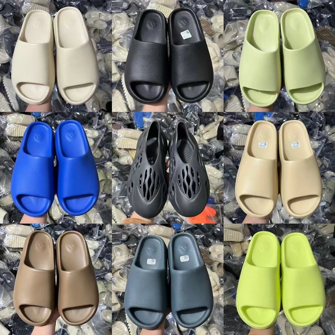 LW Version Mystery Box: Yeezy Slippers + Clog Shoes - Original EVA Foam Material, One-Piece Molded, Size Only, Random Color