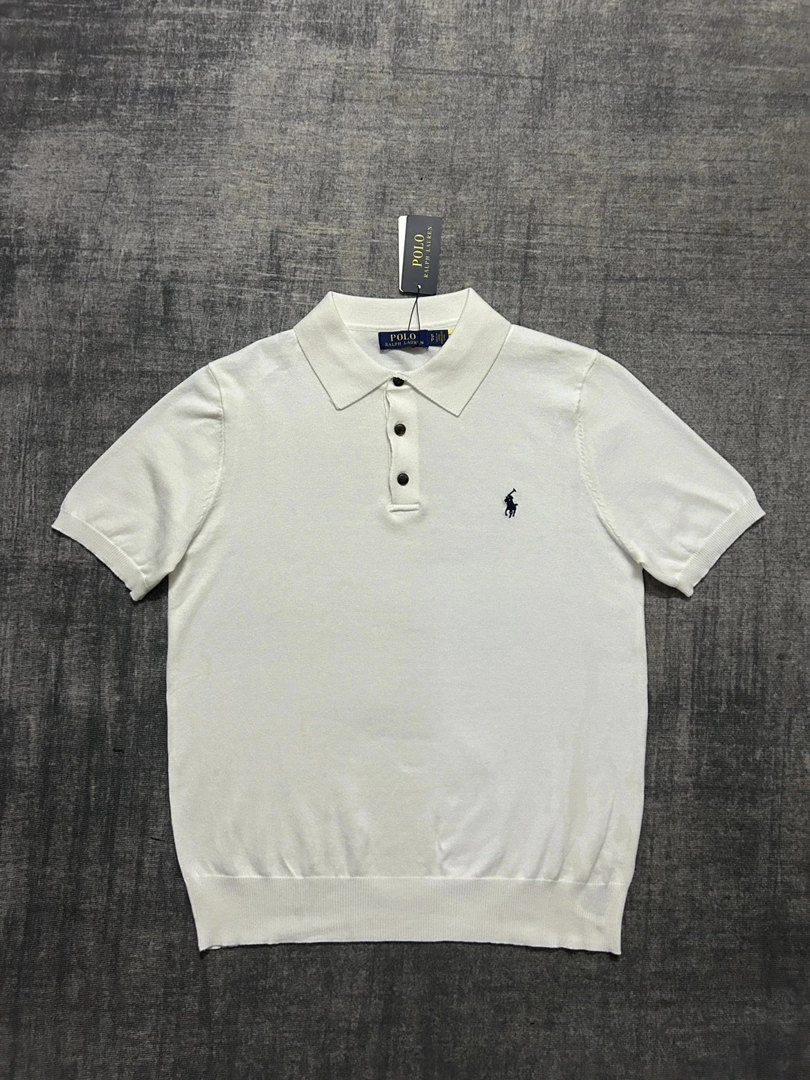 Limited Stock! Ralph Lauren Summer Multi-Color Short-Sleeve Knit Polo Shirt, Old Money Style, Versatile for Men and Women