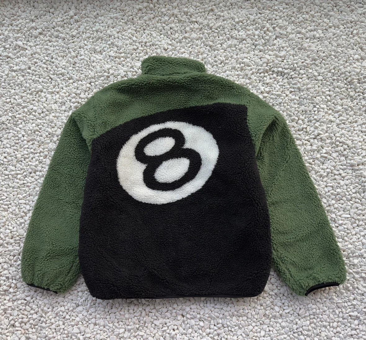 Stussy Stüssy Sherpa Fleece Jacket Beige Outerwear - 10