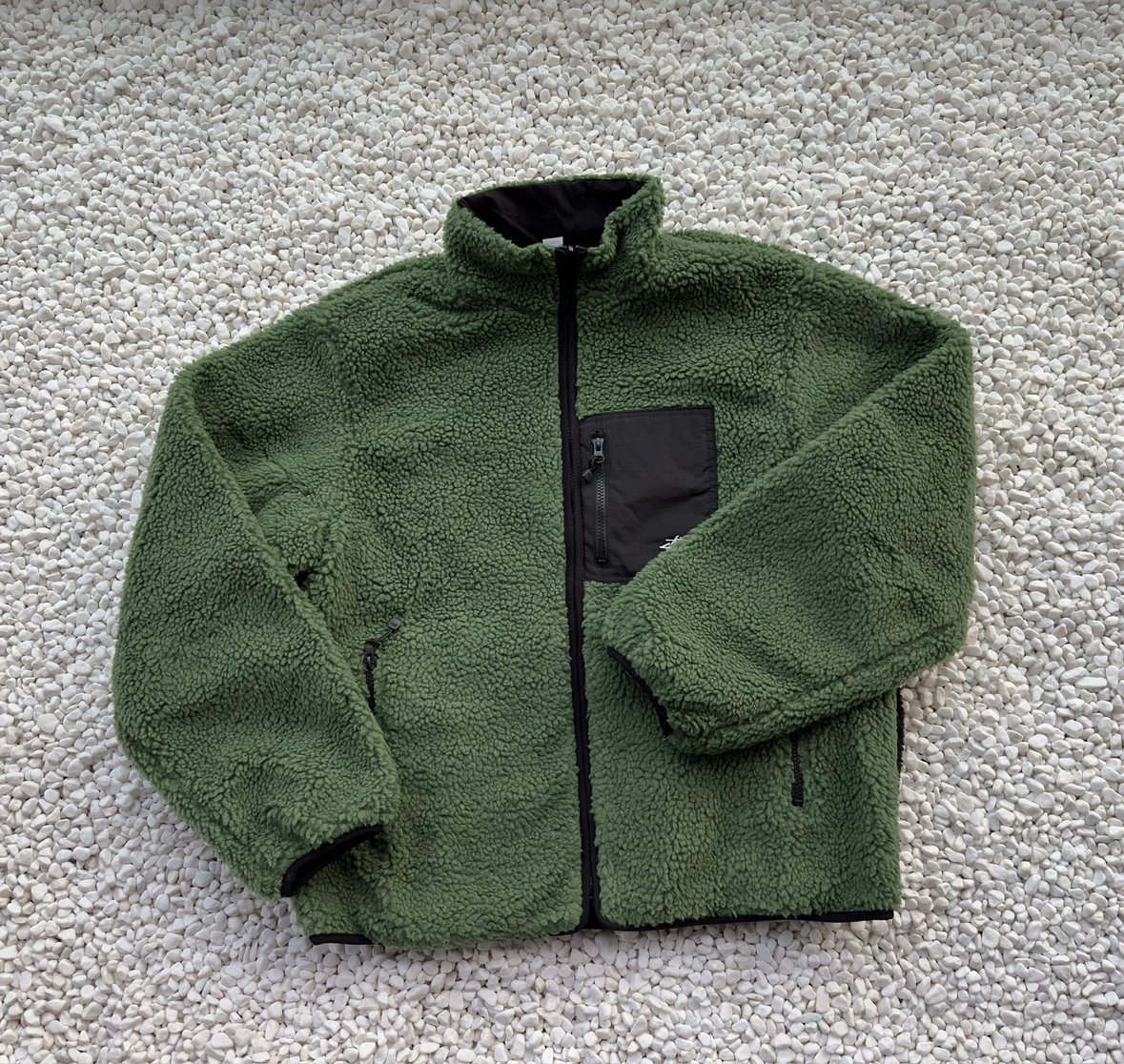 Stussy Stüssy Sherpa Fleece Jacket Beige Outerwear - 8