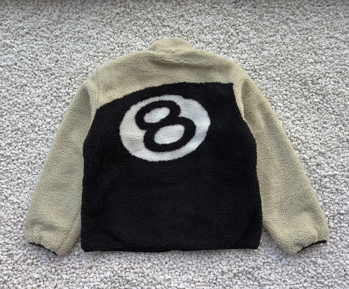 Stussy Stüssy Sherpa Fleece Jacket Beige Outerwear - 13