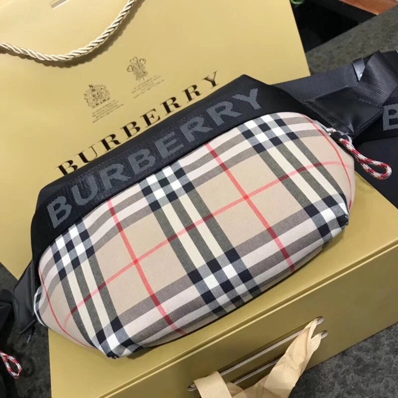 Check Pattern Waist Bag