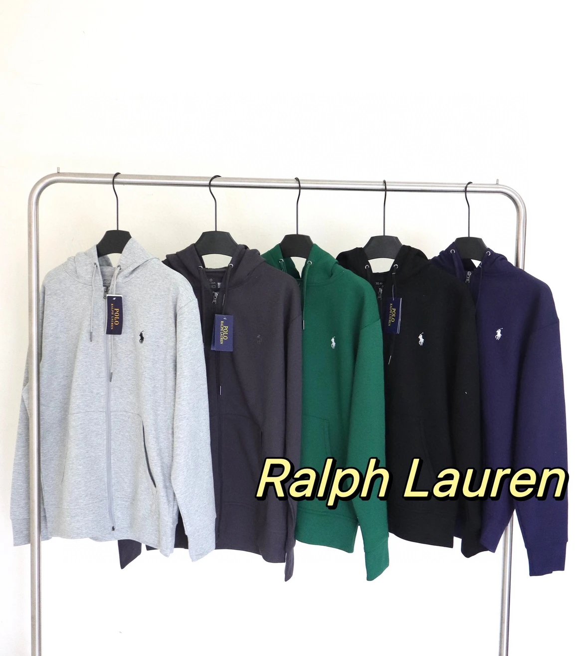 Ralph Lauren Authentic Classic Pony Embroidery Logo Triple-stitch Hooded Sweatshirt Unisex