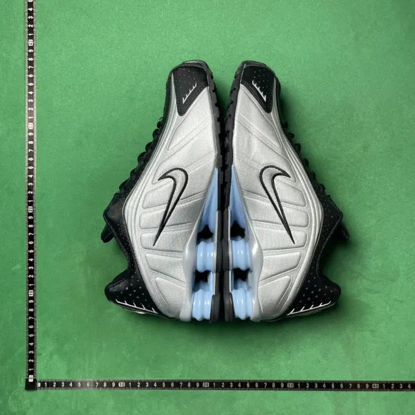 Nike Shox R4 Silver Holographic Sneakers Running Shoes - 21