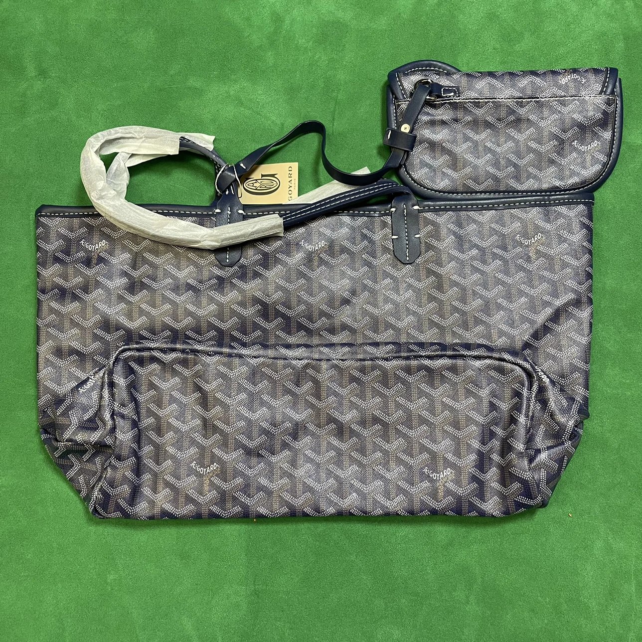 Goyard Saint-Louis PM Tote Bag with Pouch Set