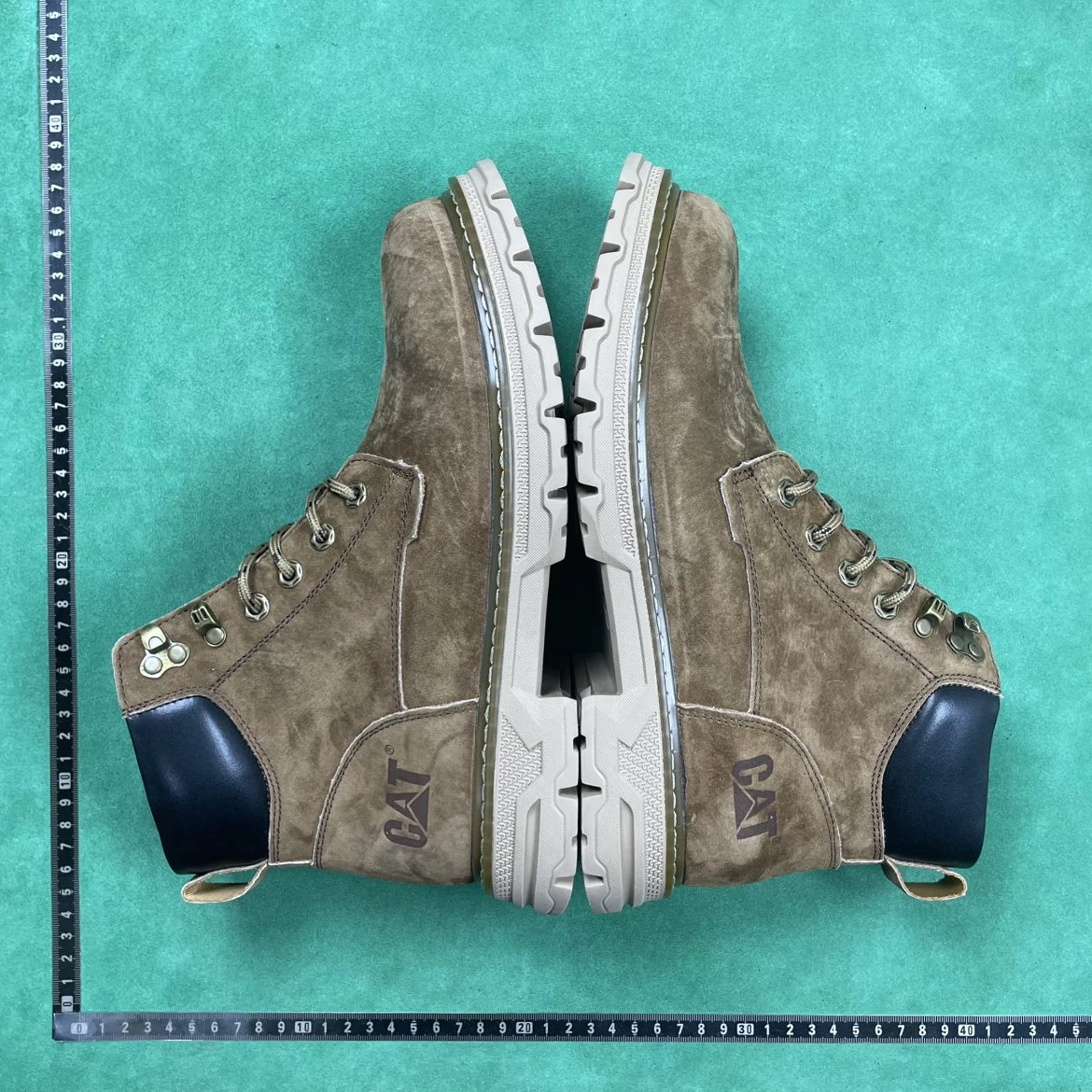 CAT Brown Suede High-Top Boots