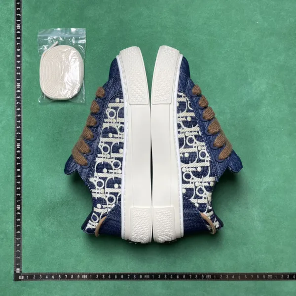 Dior B23 Oblique Denim Sneakers Navy Blue - 5