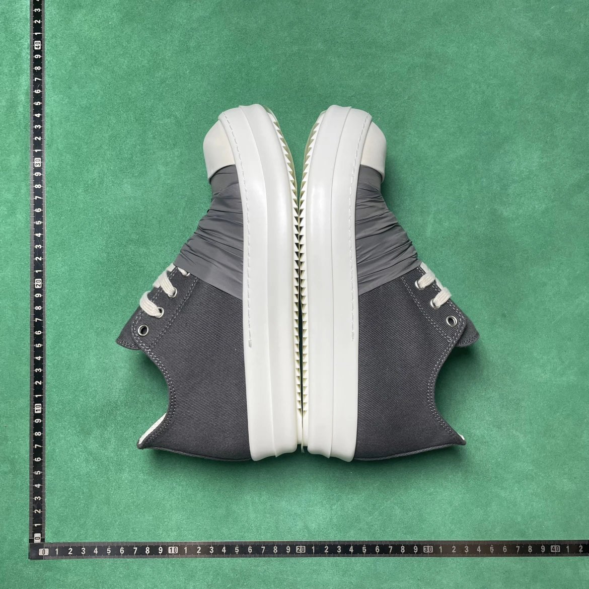 Rick Owens Grey High Top Sneakers