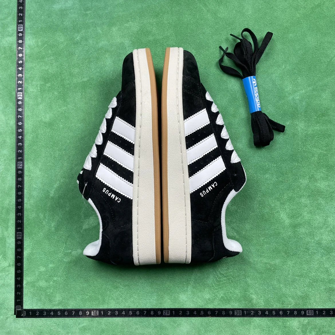 Black and White Adidas Campus Sneakers