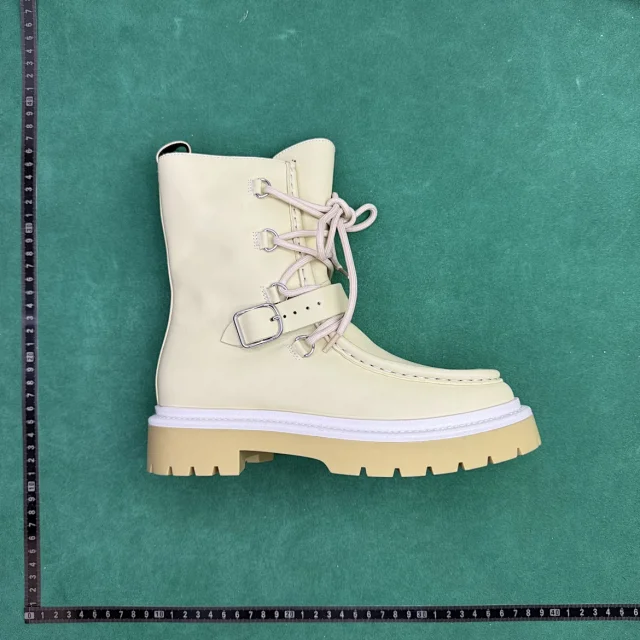 Unbranded Boots Lace-Up Buckle Lug-Sole Ankle product detail image 2