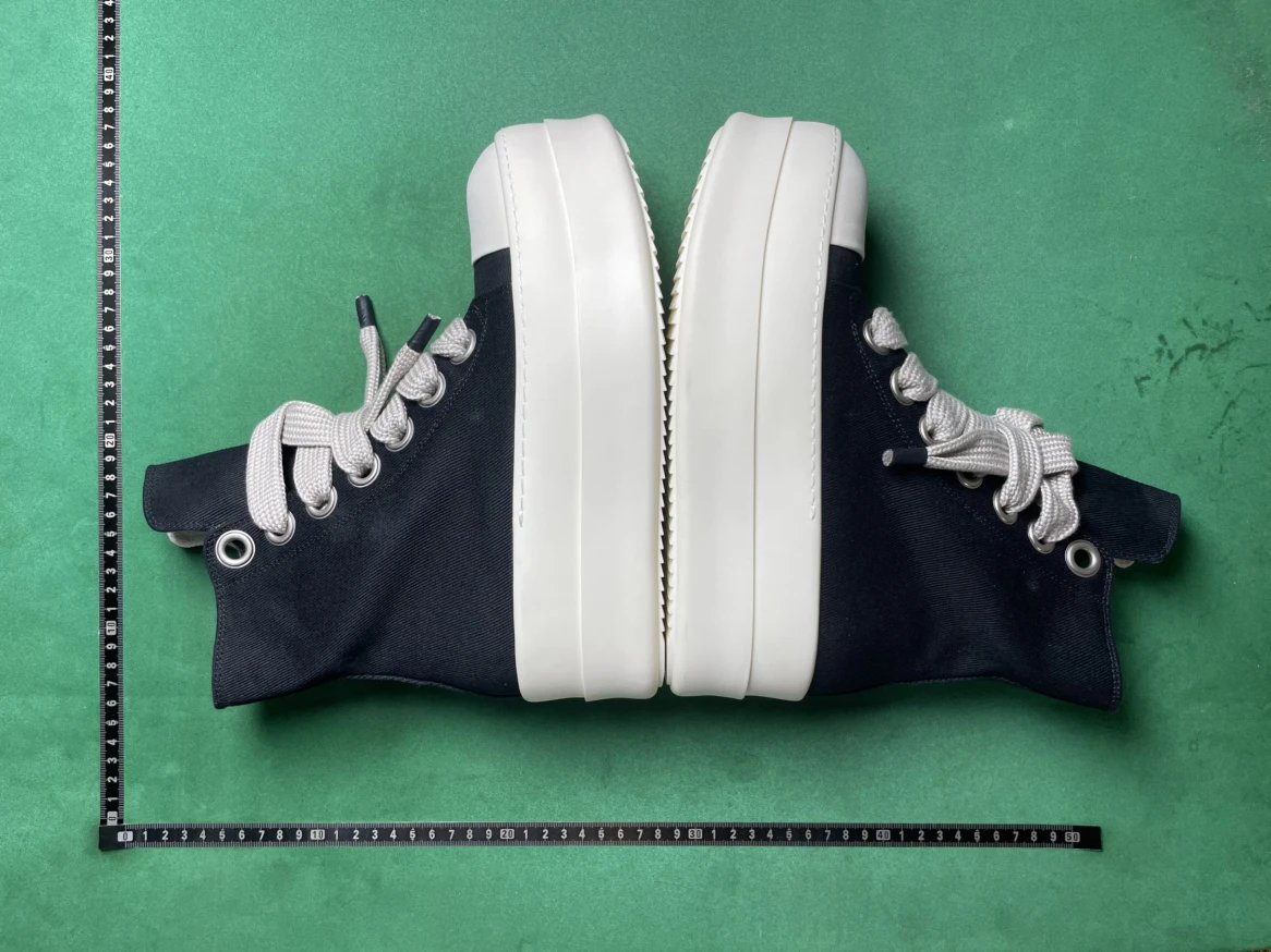 PLATFORM ZIP HIGH-TOP CANVAS SHOES