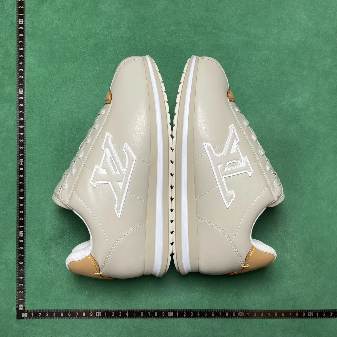 LV/PRADA BD 5 压纹图案圆头系带低帮生活休闲鞋