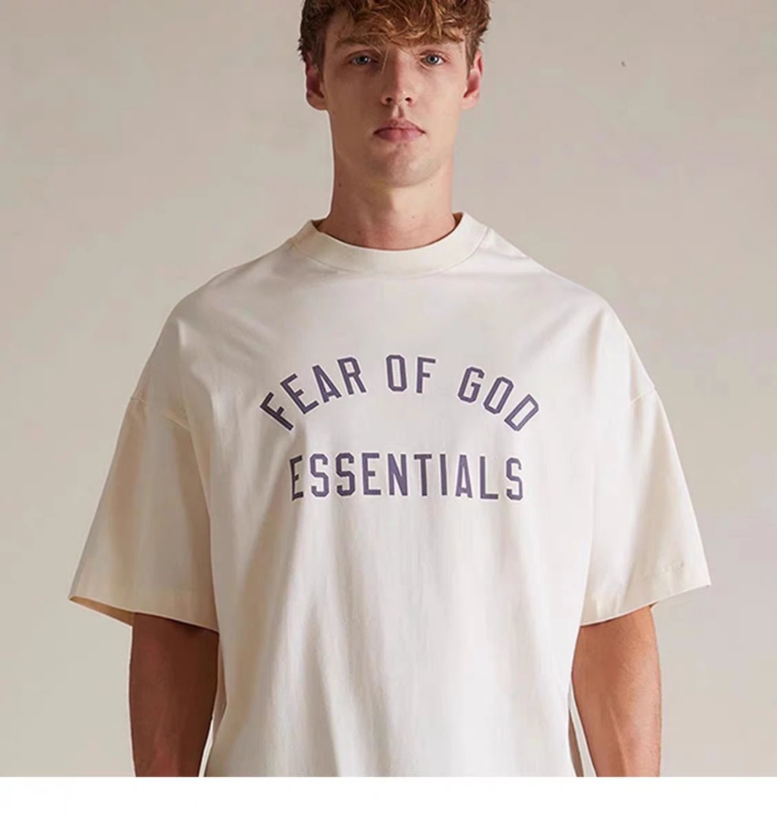 Fear of God Essentials Arch Logo Gray T-Shirt - 20