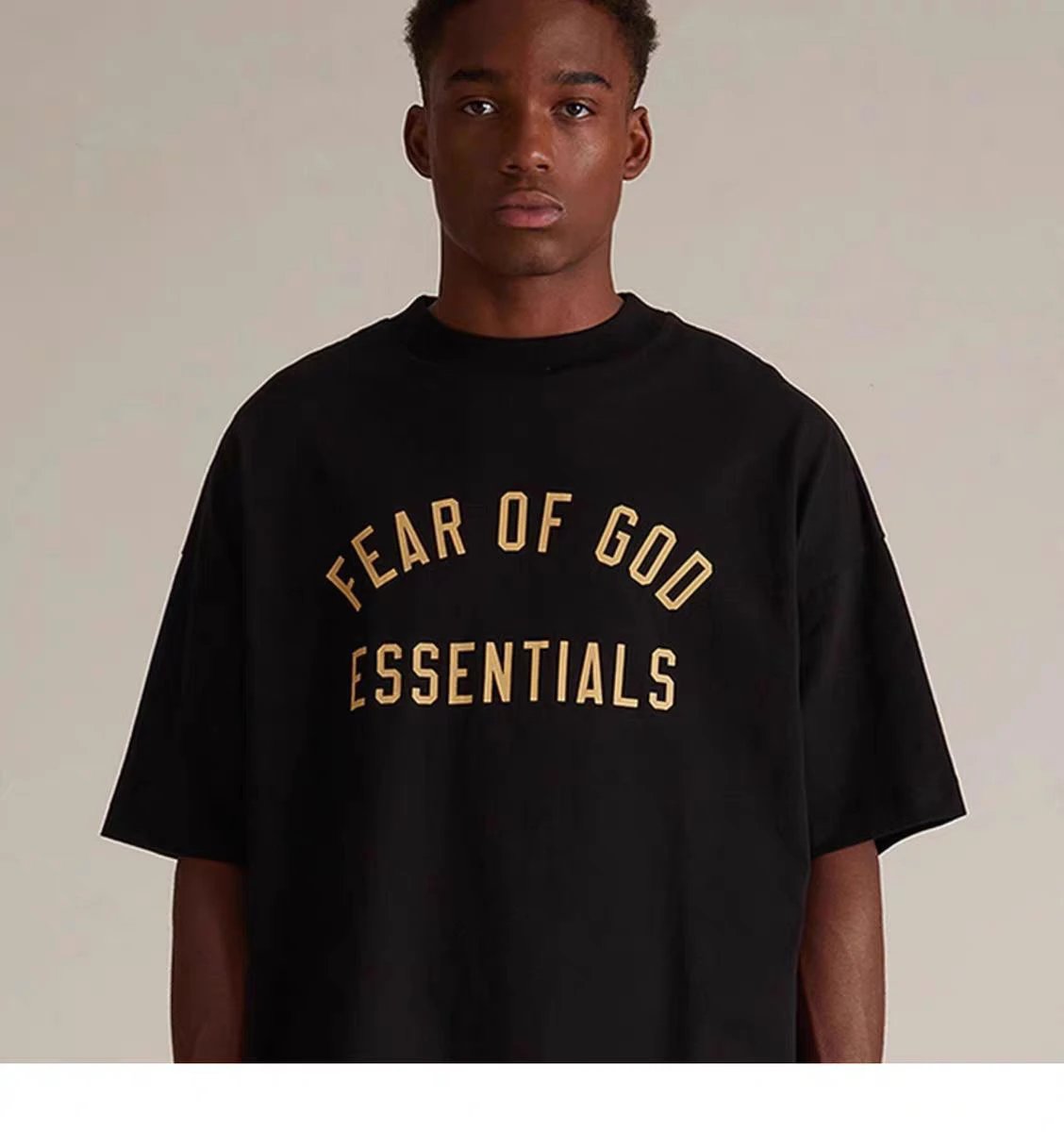 Fear of God Essentials Arch Logo Gray T-Shirt - 15