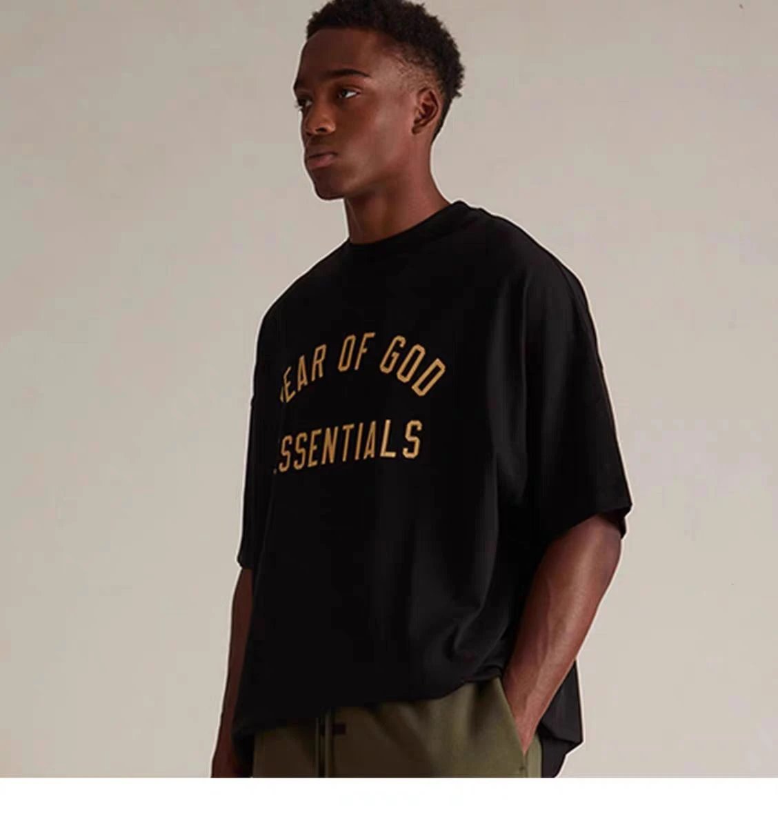Fear of God Essentials Arch Logo Gray T-Shirt - 16