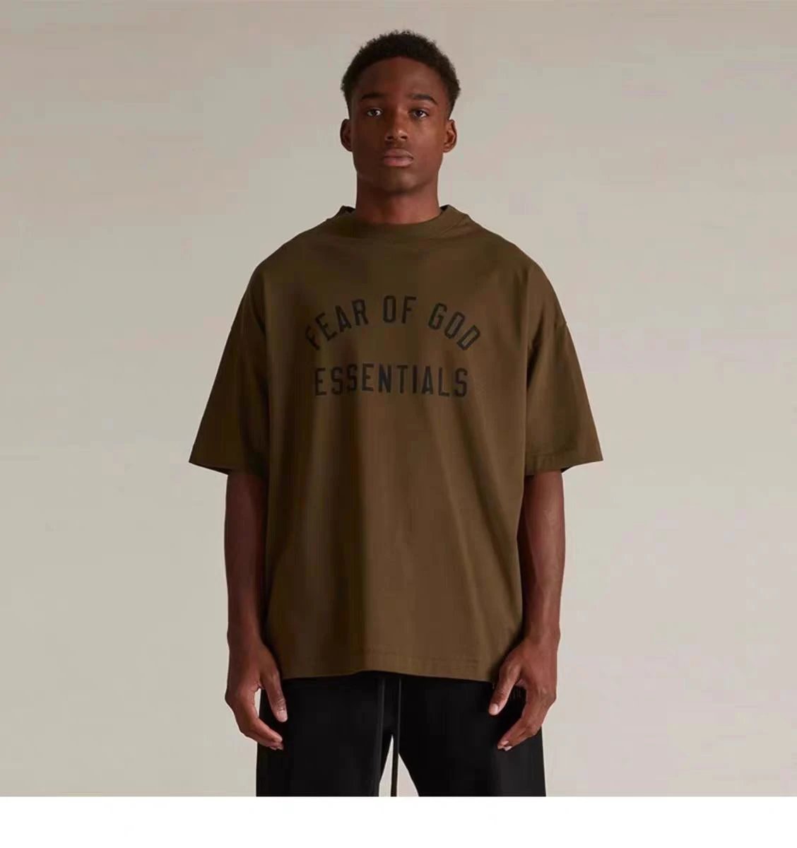Fear of God Essentials Arch Logo Gray T-Shirt - 13