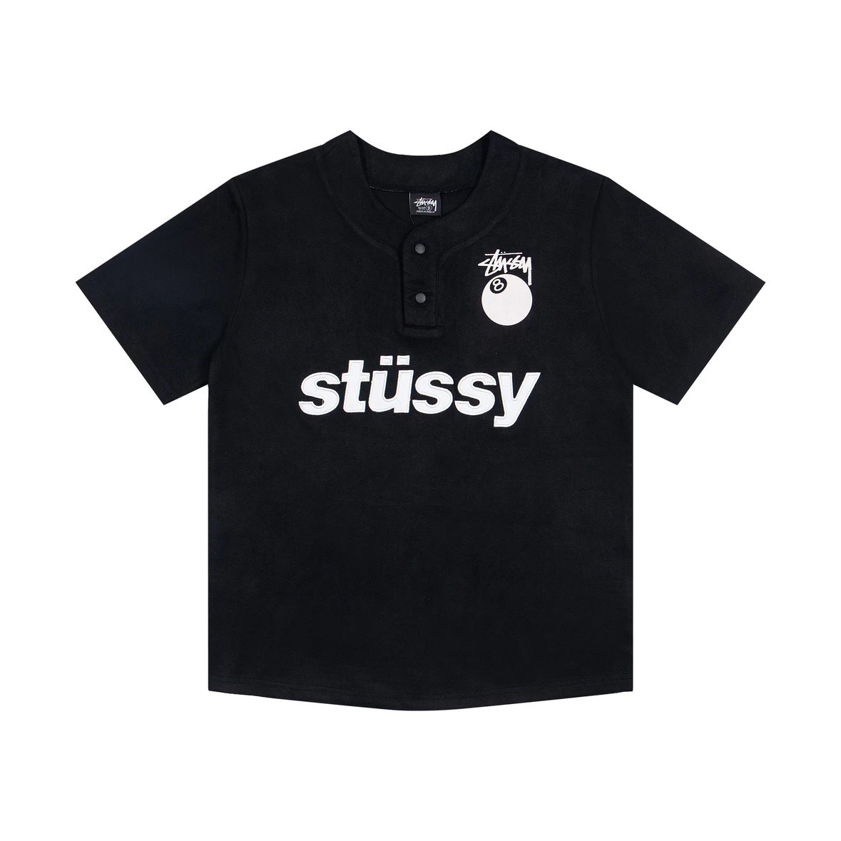 Stüssy Long Sleeve Polo Black - 25