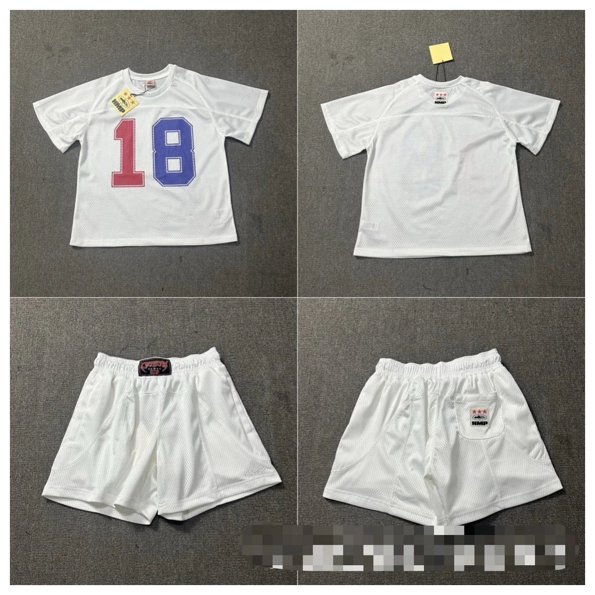 Corteiz Raglan Long-Sleeve T-Shirt White/Black - 23