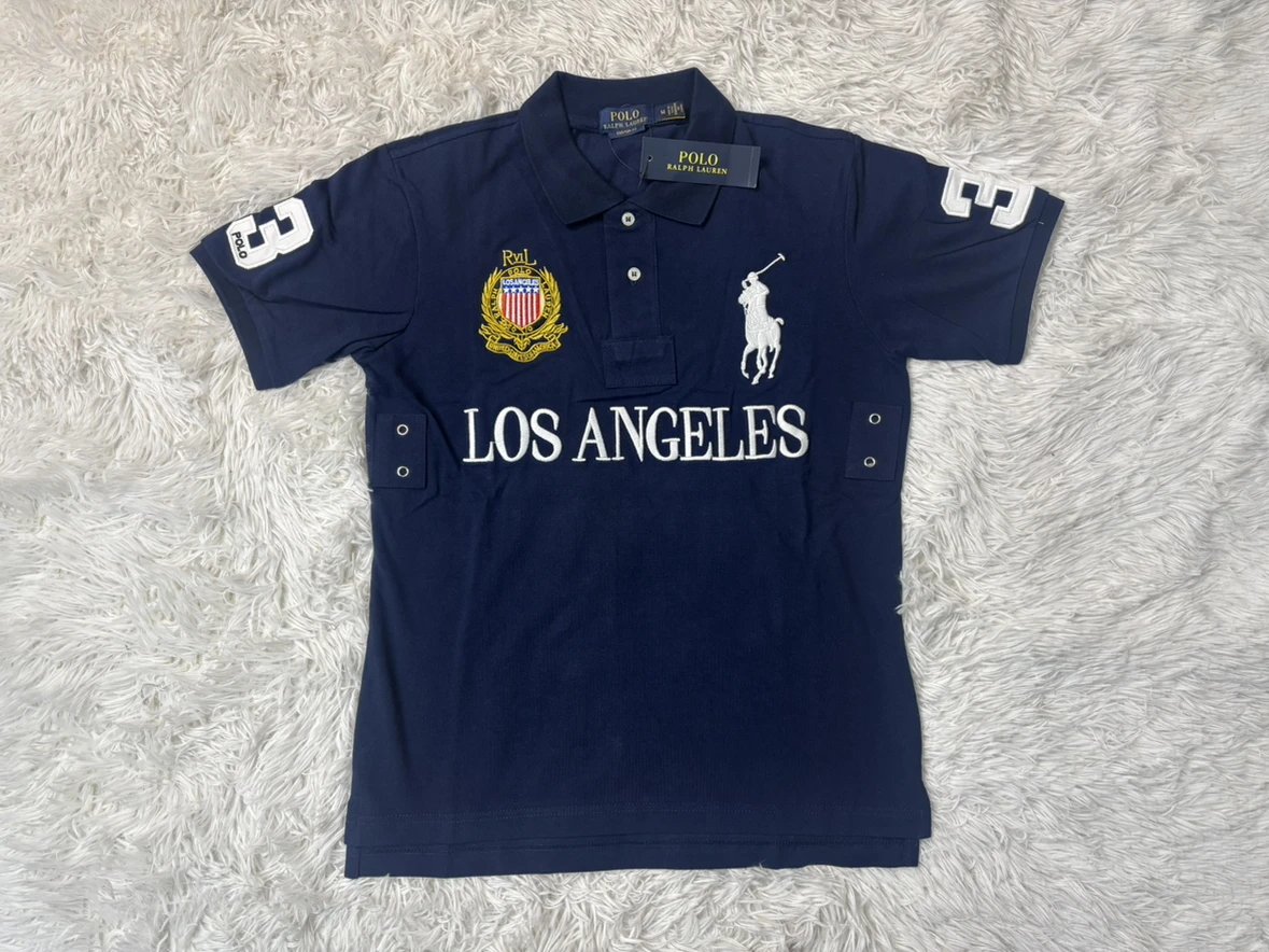 Ralph Lauren Polo Big Pony Colorblock Navy Green Polo - 5