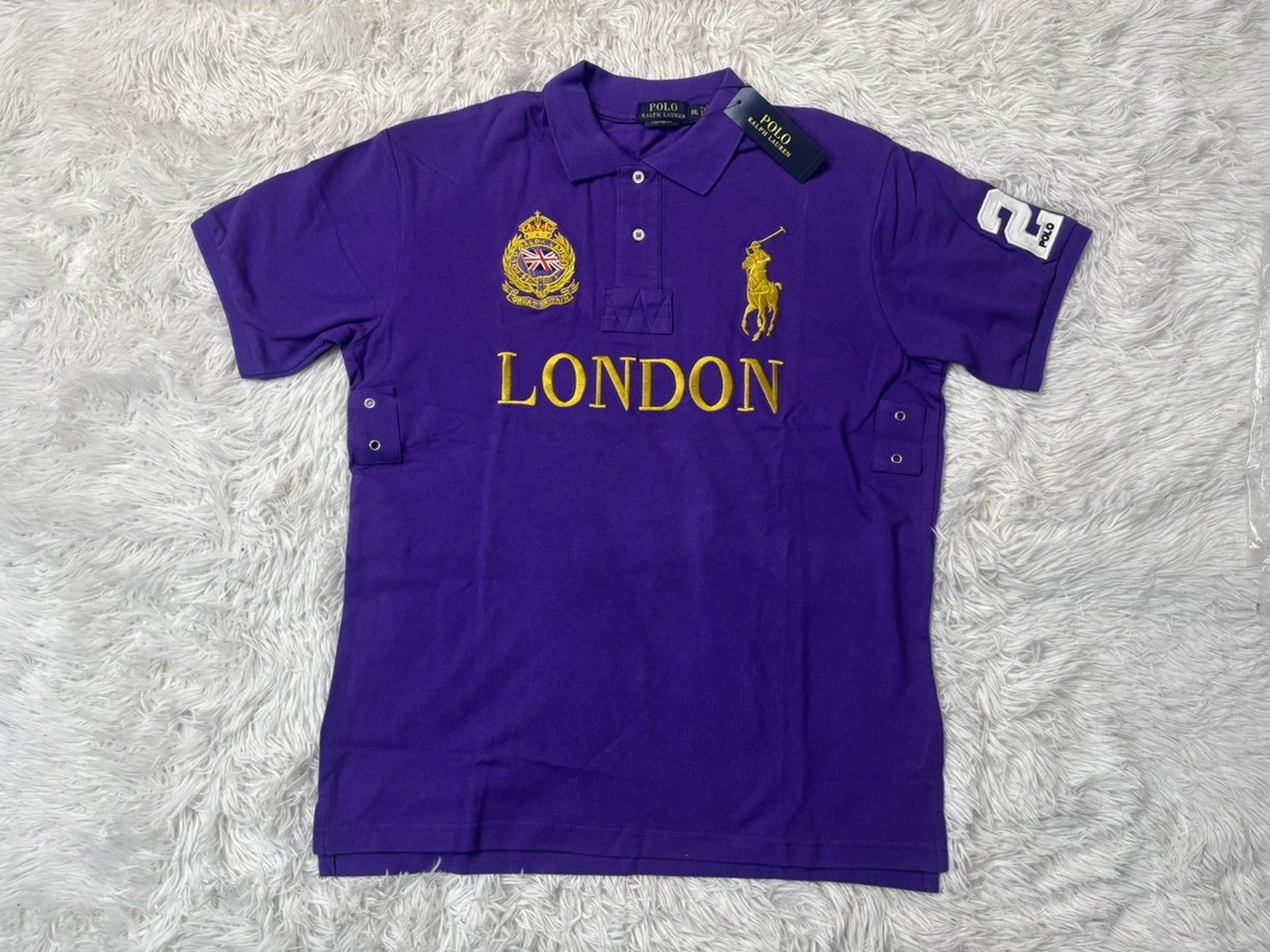 Ralph Lauren Polo Big Pony Colorblock Navy Green Polo - 12