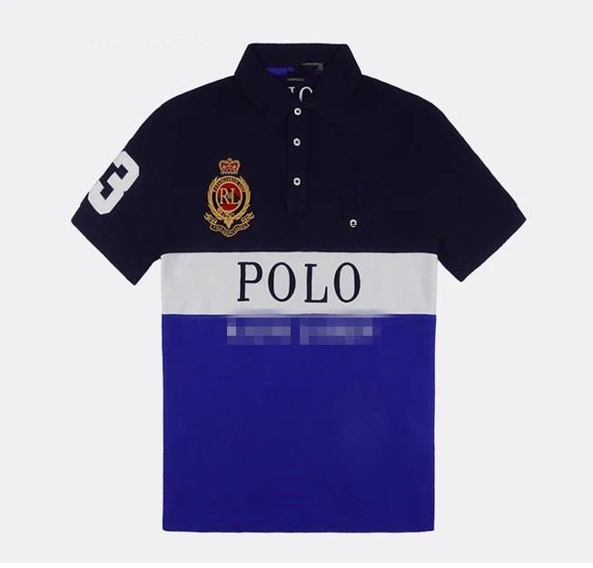 Ralph Lauren Polo Big Pony Colorblock Navy Green Polo - 24