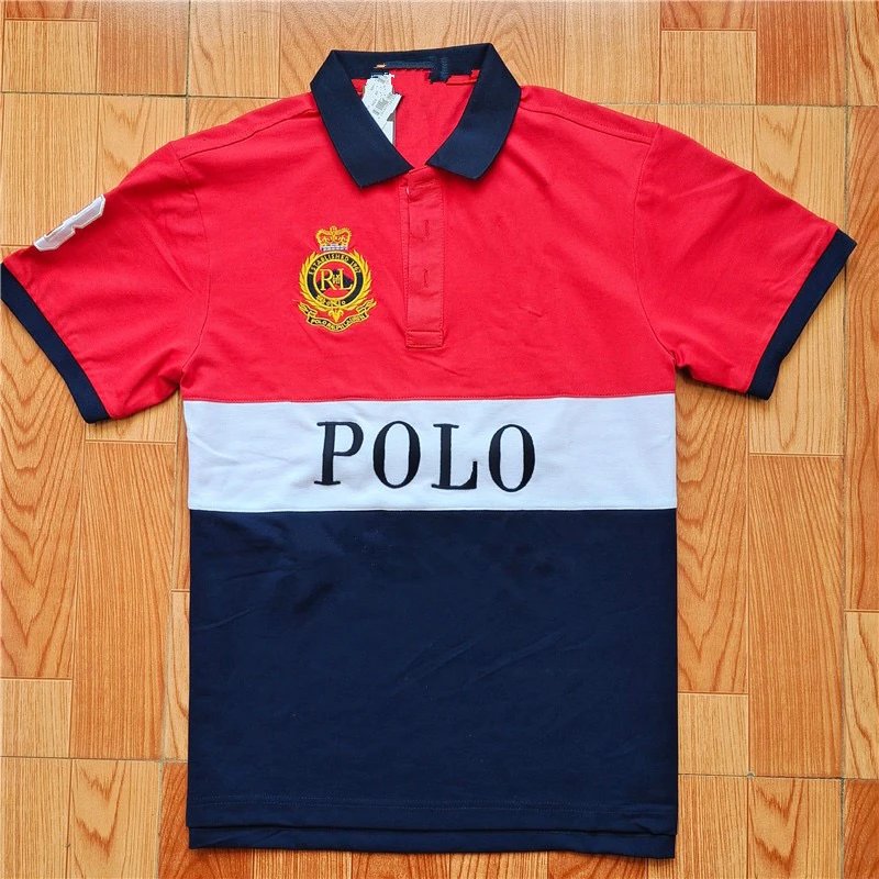 Ralph Lauren Polo Big Pony Colorblock Navy Green Polo - 26