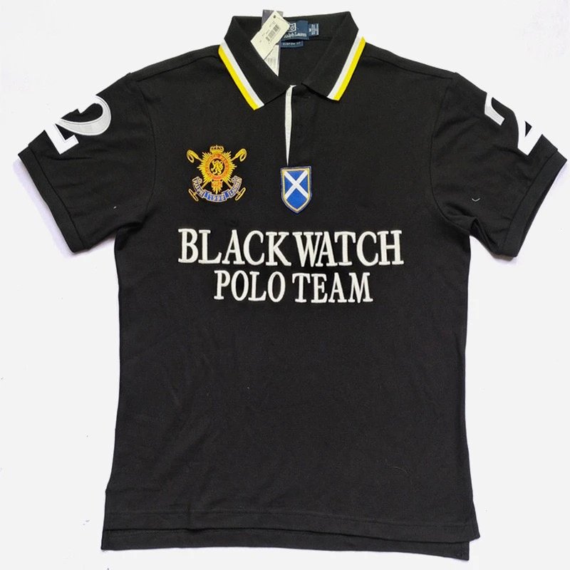 Ralph Lauren Polo Big Pony Colorblock Navy Green Polo - 30