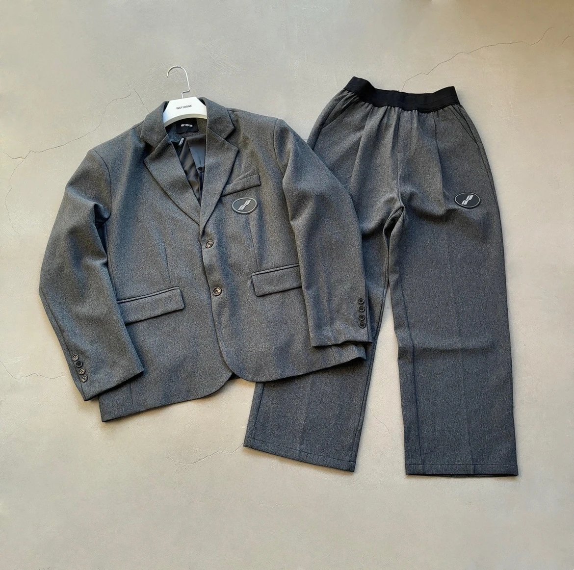 Classic Autumn Relaxed Straight-Leg Blazer Trousers